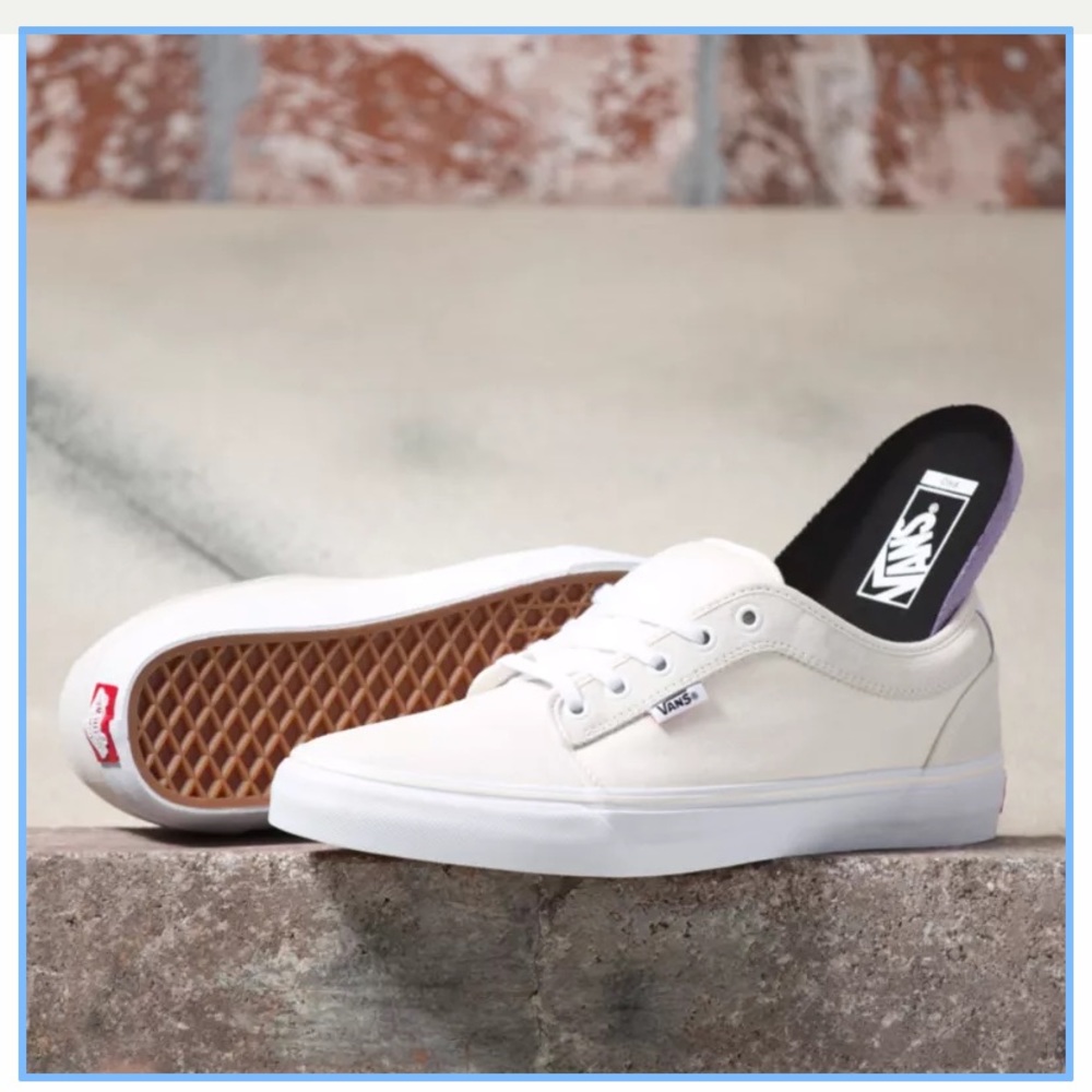 Vans Men's White Canvas Sneakers